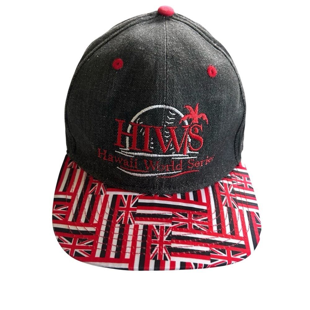 Double Portion HTWS Hawaii Champions Snapback Hat Hawaiian Flag Brim